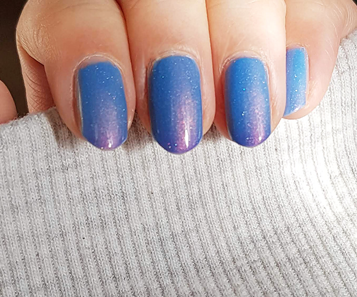Nail Swatch of Cirque Colors Thermal Polish Terra Ombre