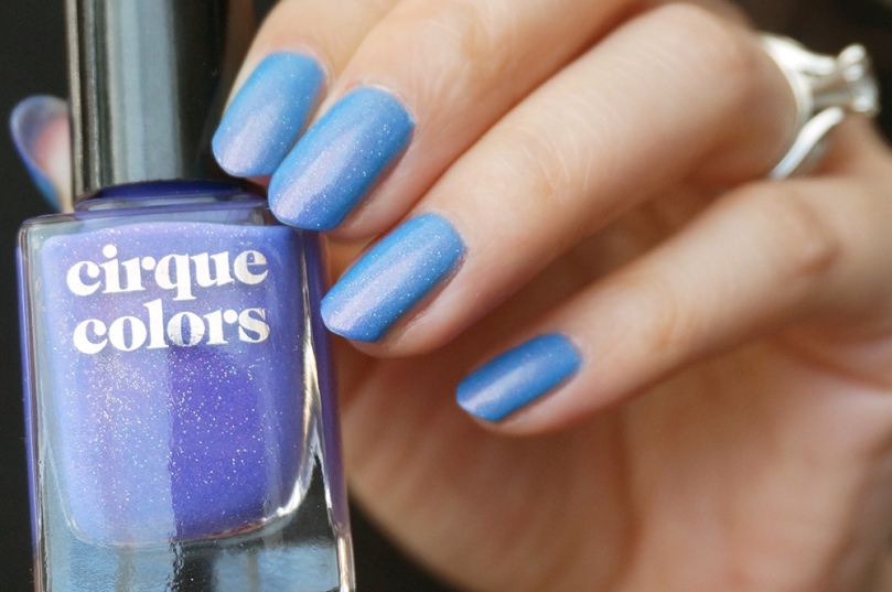 Nail Swatch of Cirque Colors Thermal Polish in Terra Cornflower Warm Shade