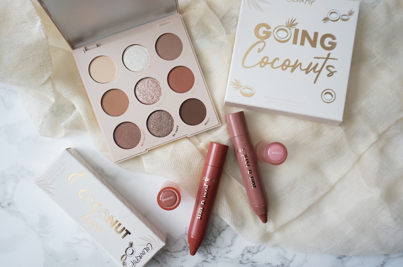 Flatlay of ColourPop Going Coconuts palette